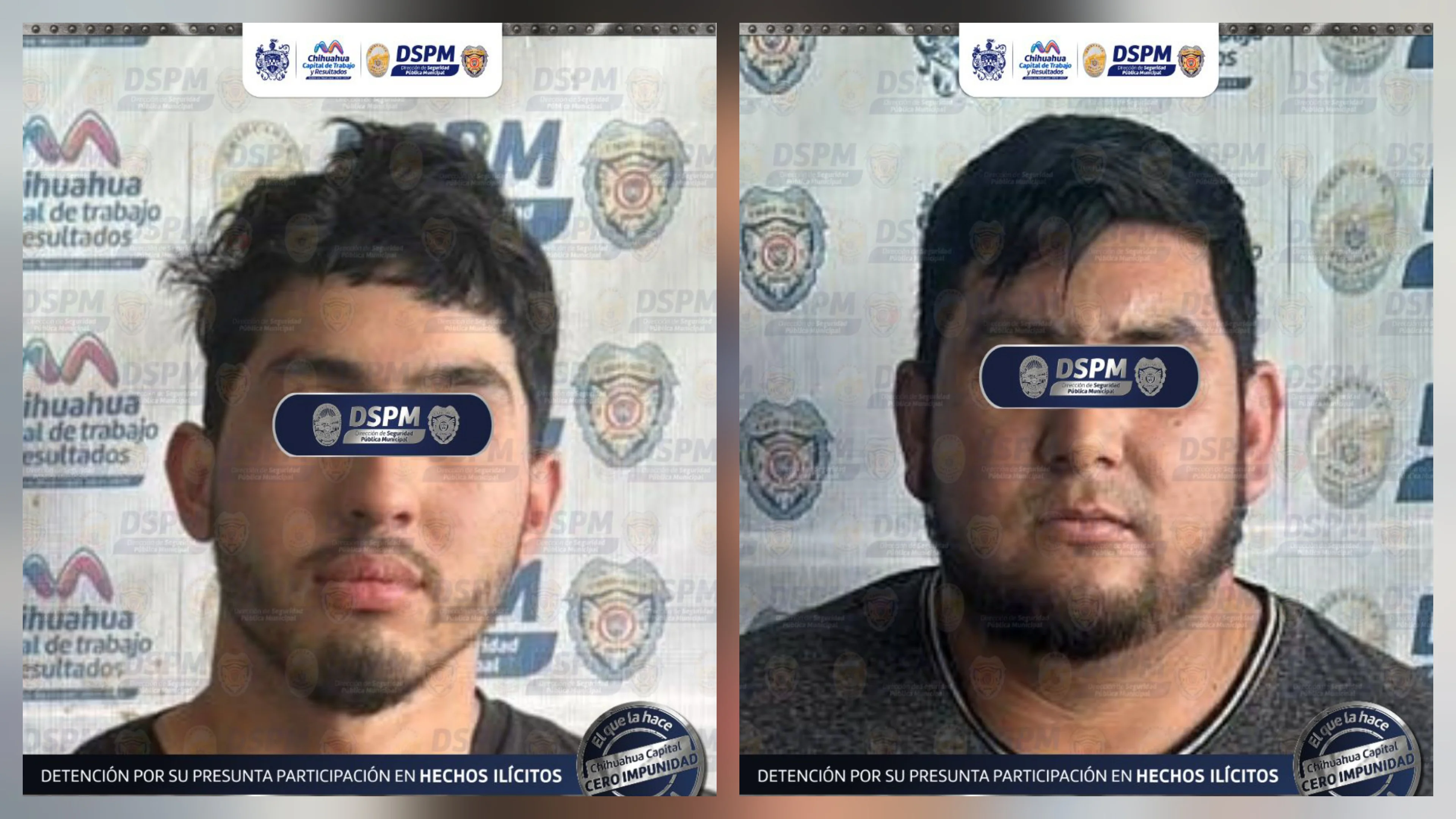 Detienen a dos con un arma de fuego y aparente droga