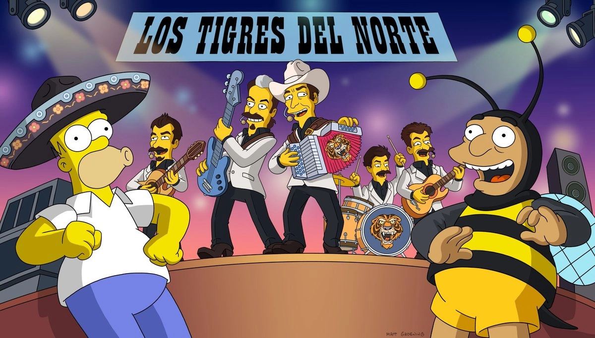 los tigres del norte los simpson