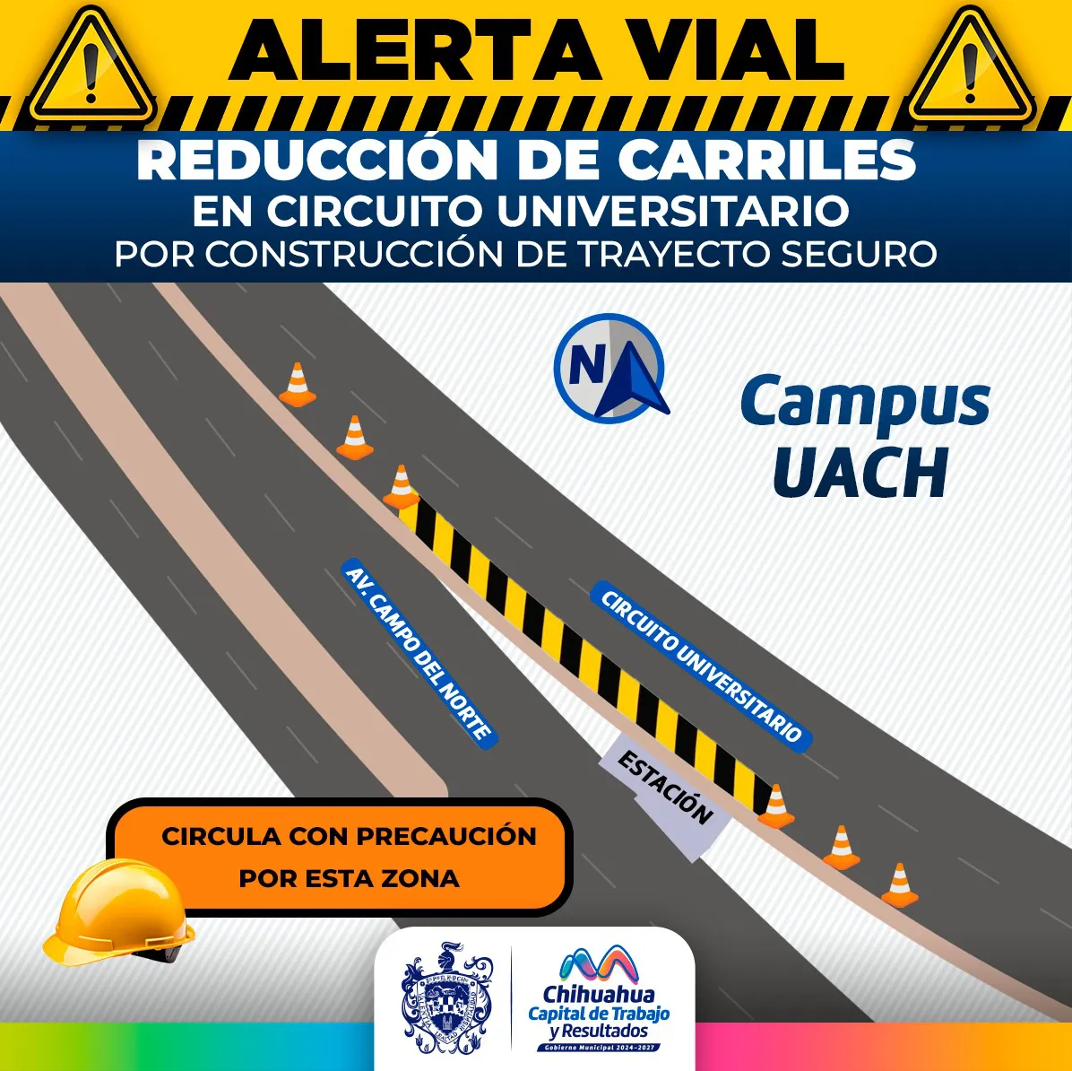 alerta vial uach