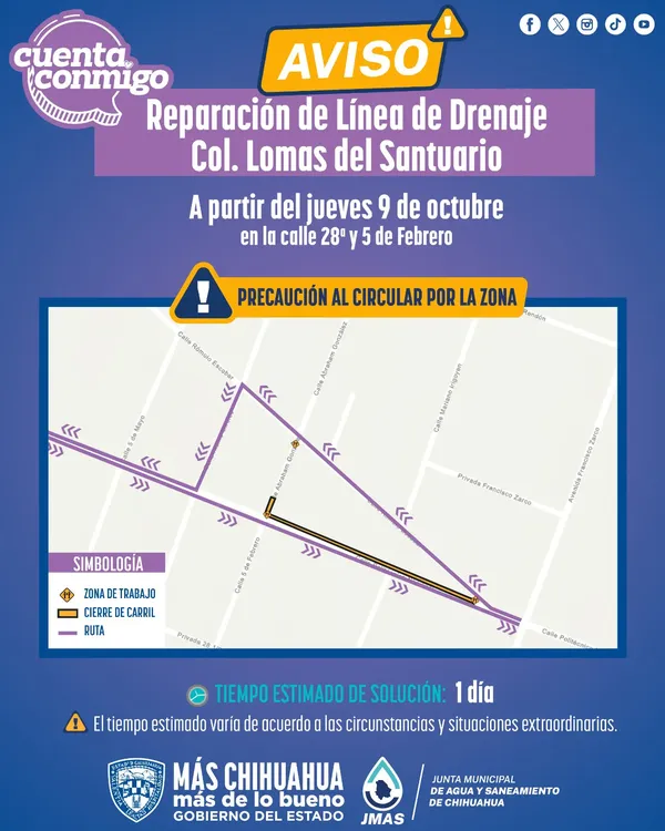 reparacion santuario jmas