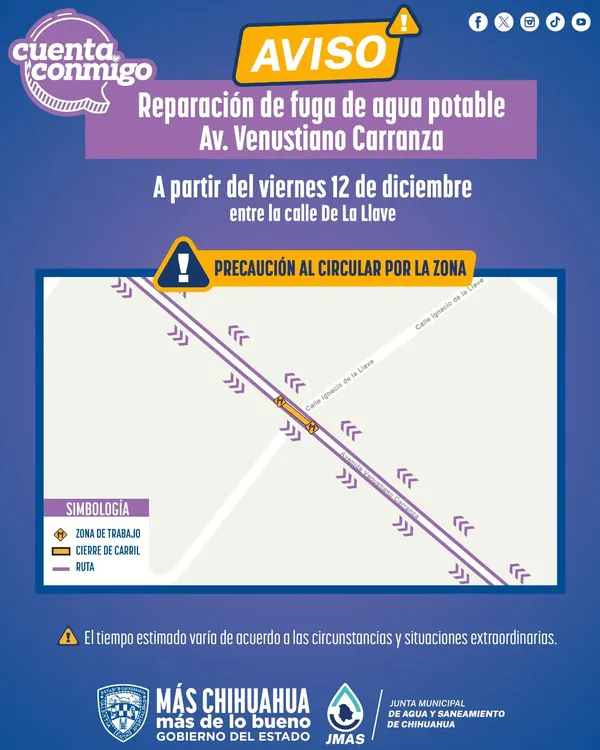 aviso repara JMAS