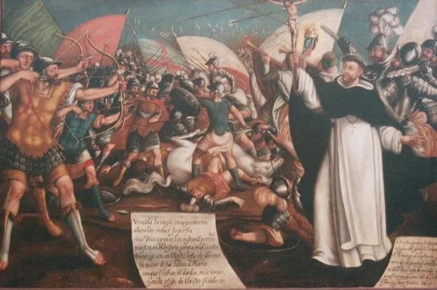 El-cuadro-Santo-Domingo-en-la-batalla-de-Monforte